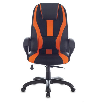 Компьютерное кресло Brabix Premium Rapid GM-102 (экокожа/ткань, черно/оранжевое) в Нижнем Новгороде - изображение