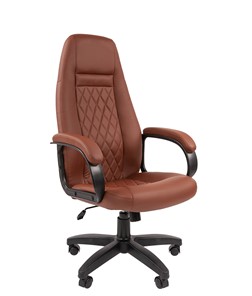 Кресло офисное CHAIRMAN 950LT Экокожа коричневая в Нижнем Новгороде - предосмотр 1