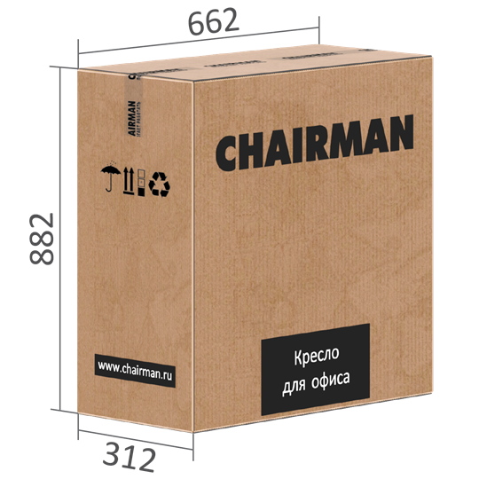 Кресло офисное CHAIRMAN 950LT Экокожа коричневая в Нижнем Новгороде - изображение 6