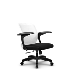 Офисное кресло SU-M-4/подл.160/осн.001, Белый/Черный в Нижнем Новгороде