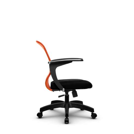 Кресло компьютерное SU-M-4/подл.160/осн.001, Оранжевый/Черный в Нижнем Новгороде - изображение 1