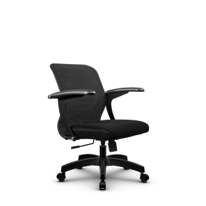 Кресло компьютерное SU-M-4/подл.160/осн.001, Темно-серый/Черный в Нижнем Новгороде