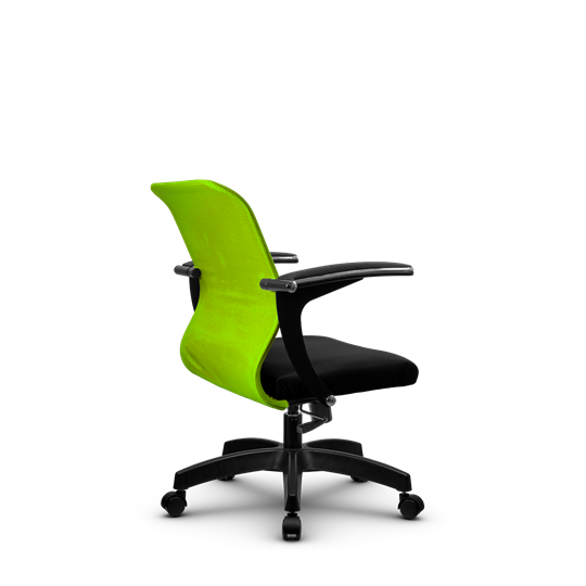 Кресло компьютерное SU-M-4/подл.160/осн.001, Зеленый/Черный в Нижнем Новгороде - изображение 2