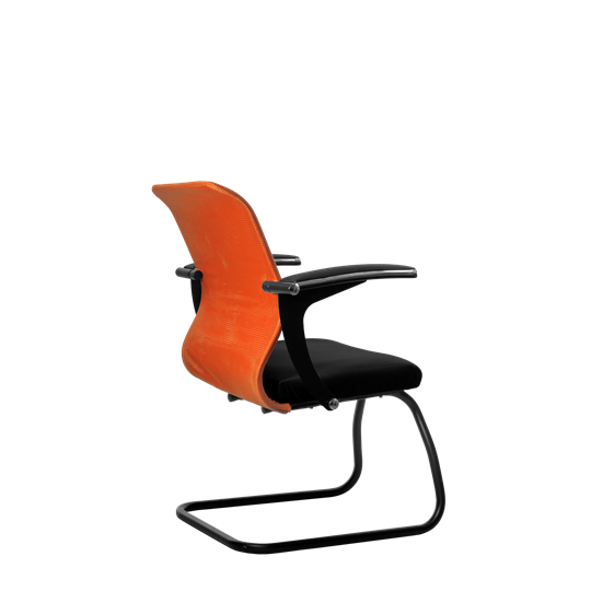 Офисный стул SU-M-4/подл.160/осн.008, Оранжевый/Черный в Нижнем Новгороде - изображение 2