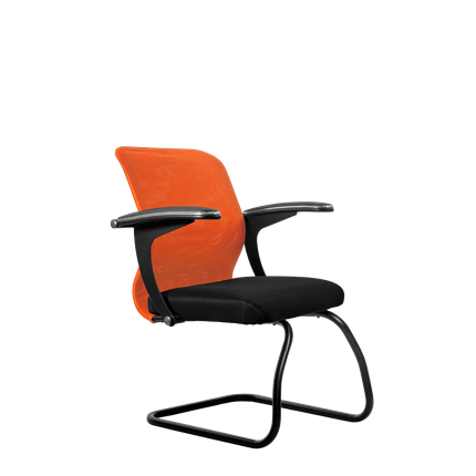 Офисный стул SU-M-4/подл.160/осн.008, Оранжевый/Черный в Нижнем Новгороде - изображение