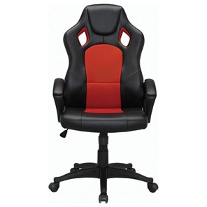 Кресло компьютерное Brabix Rider EX-544 (экокожа черная/ткань красная) 531583 в Нижнем Новгороде - предосмотр