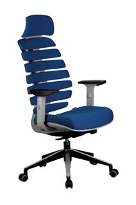 Компьютерное кресло Riva Chair SHARK (Синий/серый) в Нижнем Новгороде - предосмотр