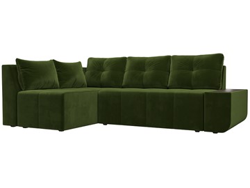 Угловой диван для гостиной Амадэус, Зеленый (микровельвет) в Нижнем Новгороде