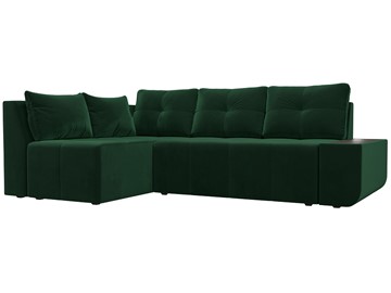 Угловой диван с оттоманкой Амадэус, Зеленый (велюр) в Нижнем Новгороде - предосмотр