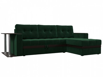 Угловой диван для гостиной Атланта М, Зеленый (велюр) в Нижнем Новгороде