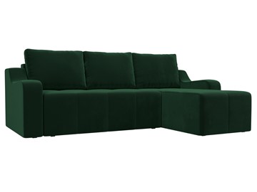 Угловой диван для гостиной Элида, Зеленый (велюр) в Нижнем Новгороде - предосмотр