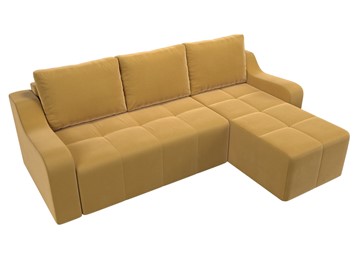 Угловой диван для гостиной Элида, Желтый (микровельвет) в Нижнем Новгороде - предосмотр 5