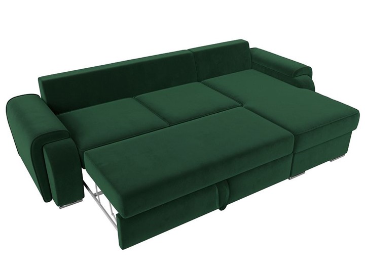 Угловой раскладной диван Лига-025, Зеленый (Велюр) в Нижнем Новгороде - изображение 1