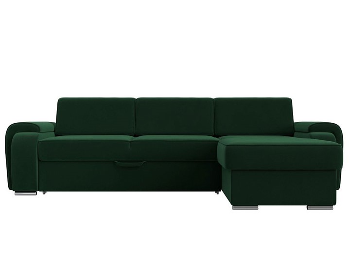 Угловой раскладной диван Лига-025, Зеленый (Велюр) в Нижнем Новгороде - изображение 7