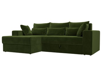 Угловой диван для гостиной Майами, Зеленый (микровельвет) в Нижнем Новгороде - предосмотр