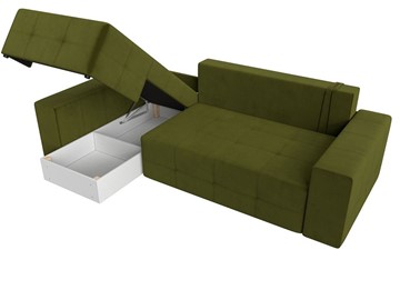Угловой раскладной диван Перри, Зеленый (микровельвет) в Нижнем Новгороде - предосмотр 3