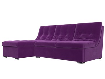 Угловой диван Релакс, фиолетовый (микровельвет) в Нижнем Новгороде - предосмотр