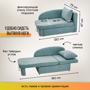 Мягкий диван левый Тедди мятный в Нижнем Новгороде - предосмотр 18