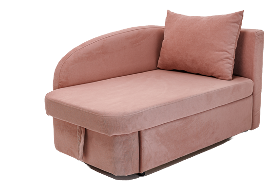 Мягкий диван правый Тедди розовый в Нижнем Новгороде - изображение