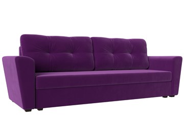 Прямой диван Амстердам Лайт, Фиолетовый (микровельвет) в Нижнем Новгороде