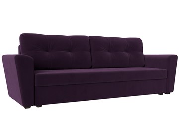 Прямой диван Амстердам Лайт, Фиолетовый (велюр) в Нижнем Новгороде