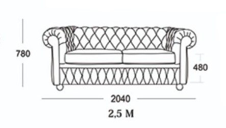 Прямой диван Честер 2,5М (седафлекс) в Нижнем Новгороде - изображение 16