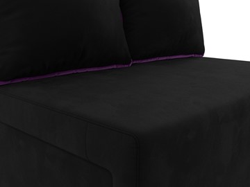 Прямой диван Лагуна, Черный/Фиолетовый (Микровельвет) в Нижнем Новгороде - предосмотр 6