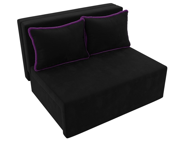 Прямой диван Лагуна, Черный/Фиолетовый (Микровельвет) в Нижнем Новгороде - изображение 7