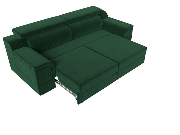 Прямой диван Лига-003 НПБ, Зеленый (Велюр) в Нижнем Новгороде - изображение 1