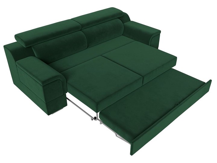 Прямой диван Лига-003 НПБ, Зеленый (Велюр) в Нижнем Новгороде - изображение 2