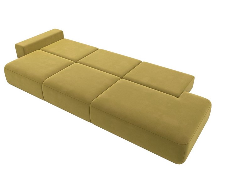 Прямой диван Лига-036 Модерн Лонг, Желтый (микровельвет) в Нижнем Новгороде - изображение 4