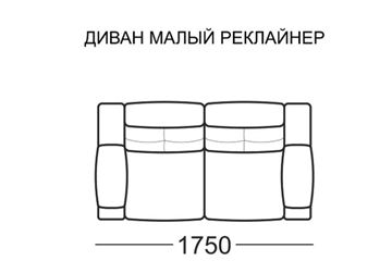 Прямой диван Рокфорд МД, 2 реклайнера в Нижнем Новгороде - предосмотр 3