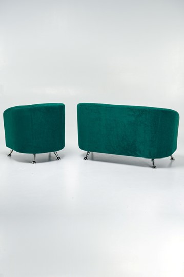 Комплект мебели Брамс  цвет изумрудный диван 2Д + кресло в Нижнем Новгороде - изображение 3