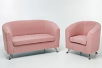 Комплект мебели Брамс  цвет розовый диван 2Д + кресло в Нижнем Новгороде - изображение 2