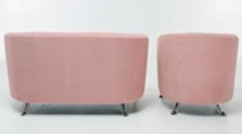 Комплект мебели Брамс  цвет розовый диван 2Д + кресло в Нижнем Новгороде - изображение 3
