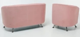 Комплект мебели Брамс  цвет розовый диван 2Д + кресло в Нижнем Новгороде - предосмотр 4