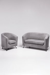Комплект мебели Брамс  цвет серый диван 2Д + кресло в Нижнем Новгороде - предосмотр 1
