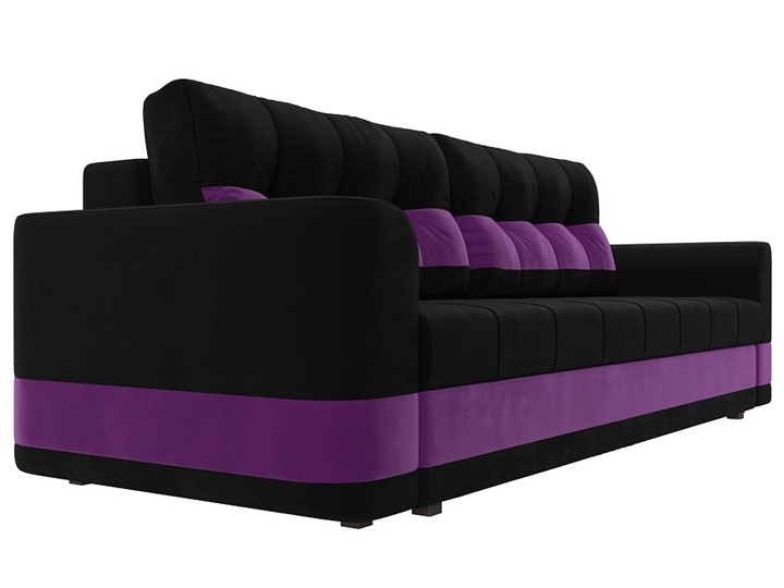 Прямой диван Честер, Черный/фиолетовый (вельвет) в Нижнем Новгороде - изображение 2
