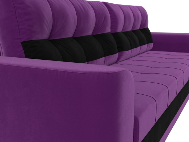 Прямой диван Честер, Фиолетовый/черный (вельвет) в Нижнем Новгороде - изображение 3