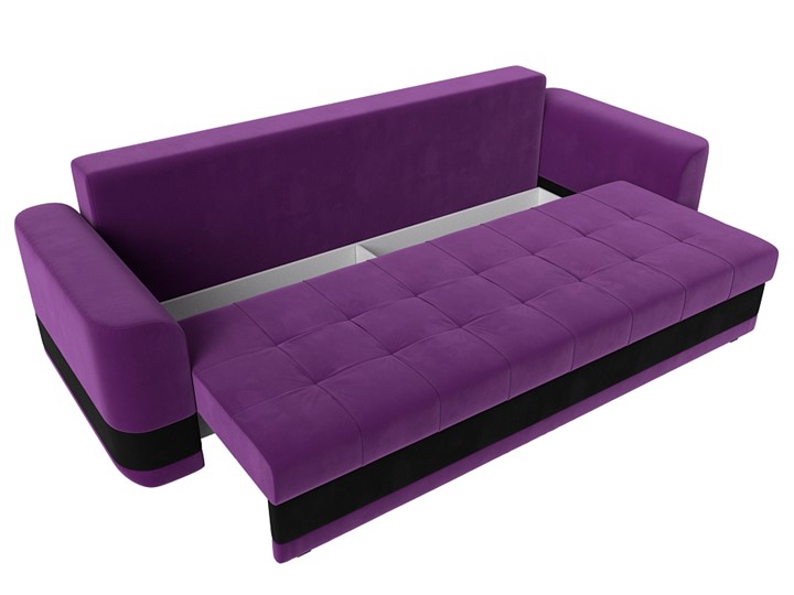 Прямой диван Честер, Фиолетовый/черный (вельвет) в Нижнем Новгороде - изображение 5