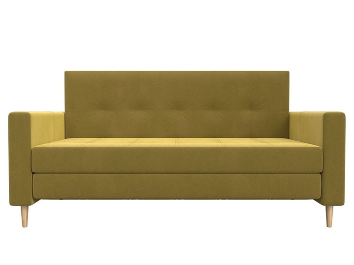 Прямой диван Лига-038, Желтый (микровельвет) в Нижнем Новгороде - изображение 6