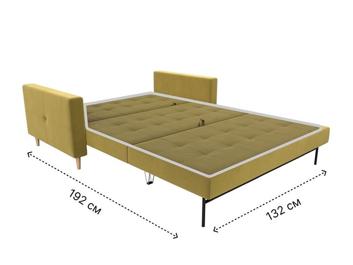 Прямой диван Лига-038, Желтый (микровельвет) в Нижнем Новгороде - изображение 8