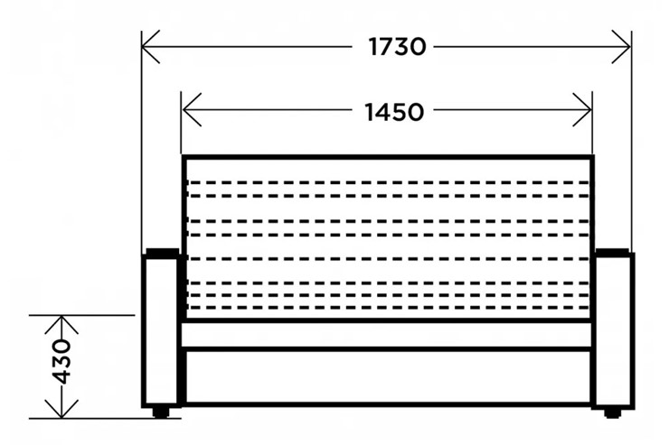 Прямой диван Тандеуш-1 (140) 1 кат. Темпо 10 в Нижнем Новгороде - изображение 9
