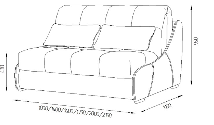 Прямой диван Токио 130 (НПБ) в Нижнем Новгороде - изображение 11