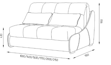 Прямой диван Токио 190 (НПБ) в Нижнем Новгороде - предосмотр 2