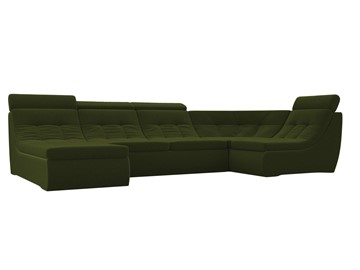 Модульный раскладной диван Холидей люкс, Зеленый (микровельвет) в Нижнем Новгороде
