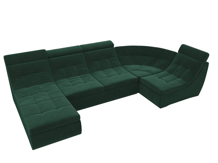 Модульный раскладной диван Холидей люкс, Зеленый (велюр) в Нижнем Новгороде - изображение 5