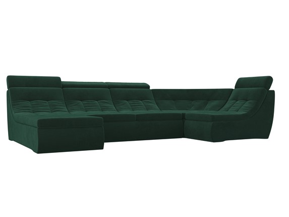 Модульный раскладной диван Холидей люкс, Зеленый (велюр) в Нижнем Новгороде - изображение