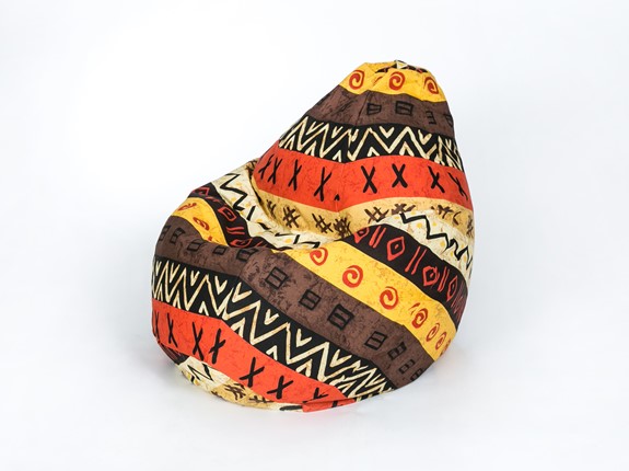 Кресло-мешок Груша малое, жаккард, африкан в Нижнем Новгороде - изображение
