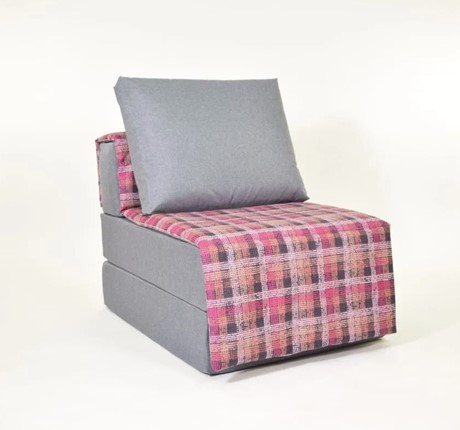 Бескаркасное кресло-кровать Харви, серый - квадро в Нижнем Новгороде - изображение